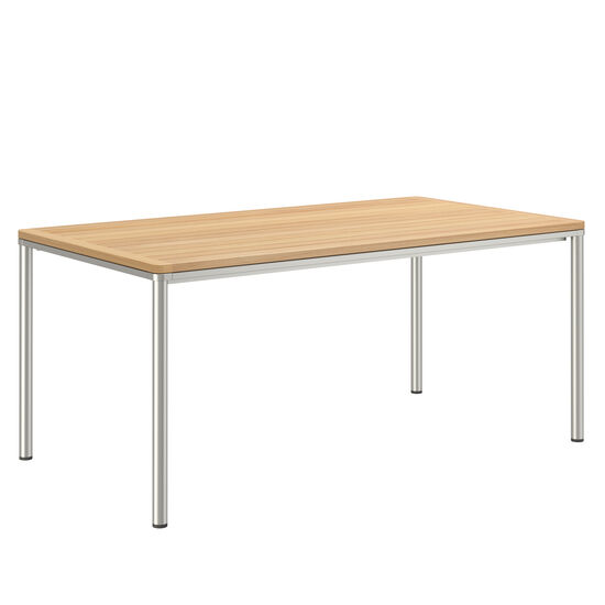 Stół Portland Ze Stali Nierdzewnej 165 x 90, Blat Stołu Z Teak