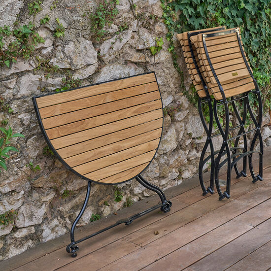 Krzesło Fontenay z drewna tekowego