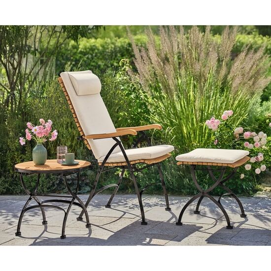 Taboret Fontenay z drewna tekowego