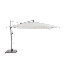 Parasol Trentino  o wymiarach 3,50 x 3,50 m, kształt kwadratu, kolor: kość słoniowa