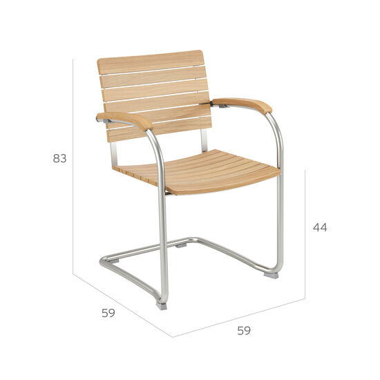 Krzesło bujane Bolero z teaku