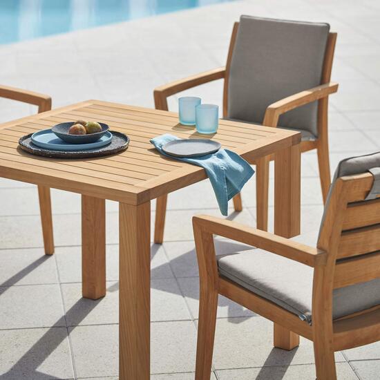 Stół kwadratowy Teak 90 x 90
