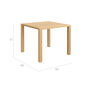 Stół kwadratowy Teak 90 x 90