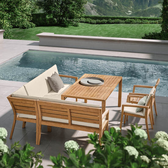 Stół Square Teak 165 x 90