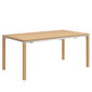 Stół rozkładany Portland, teak, 165-225 x 90