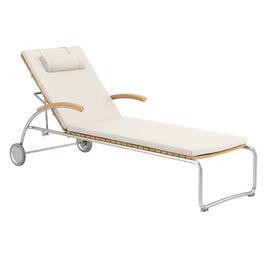 Poduszka na leżak Bolero Teak wzór "Linum"