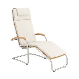 Poduszka do leżaka Bolero, teak, wzór "Linum"