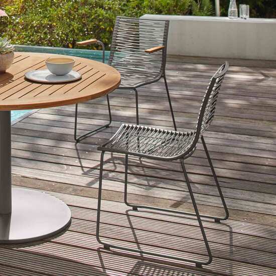 Krzesło z Podłokietnikami Pan Grafitowe