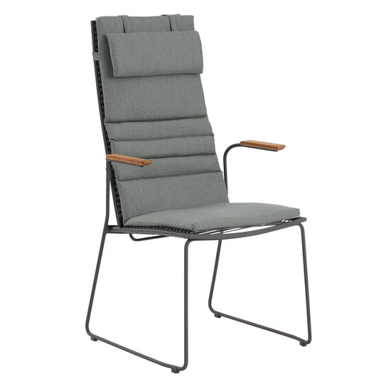 Pan krzesło z  wysokim oparciem 75 Grafit