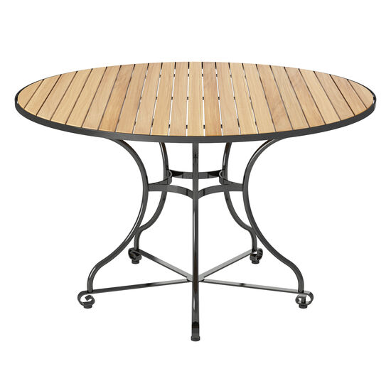 Okrągły stół Fontenay 120, listwy z teaku