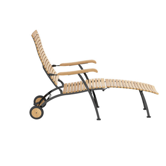 Leżak Fontenay z drewna tekowego