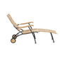 Leżak Fontenay z drewna tekowego