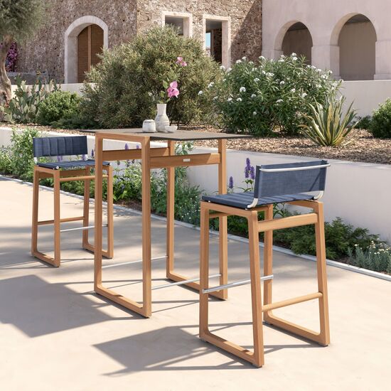 Benton Hoker barowy w kolorze przydymionego błękitu, stały