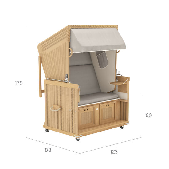 Kosz plażowy, wzór "Hazel"