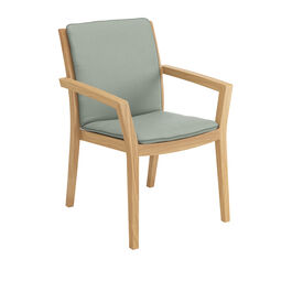 Poduszka na krzesło z podłokietnikami Valencia, wzór "Mineral" z lamówką