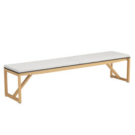 Poduszka siedziskowa na ławkę Trey 210 bez oparcia, wzór "Crystal"