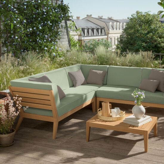 Valencia Lounge stolik kawowy z blatem z teaku