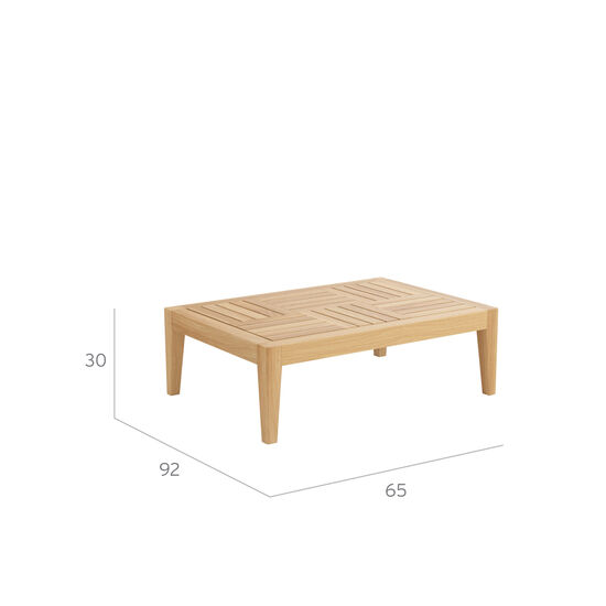 Valencia Lounge stolik kawowy z blatem z teaku