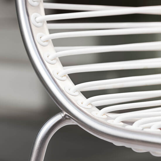 Krzesło z Podłokietnikami Pan Białe