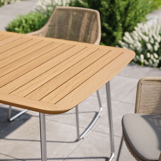 Stół Amari 180 x 90 cm z blatem z drewna tekowego