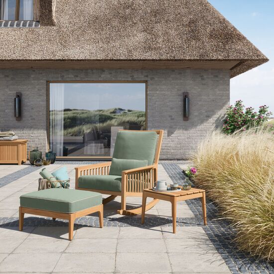 Newhaven Zestaw z fotelem bujanym w kolorze Mineral/Linum