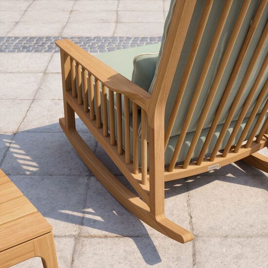 Newhaven Zestaw z fotelem bujanym w kolorze Mineral/Linum