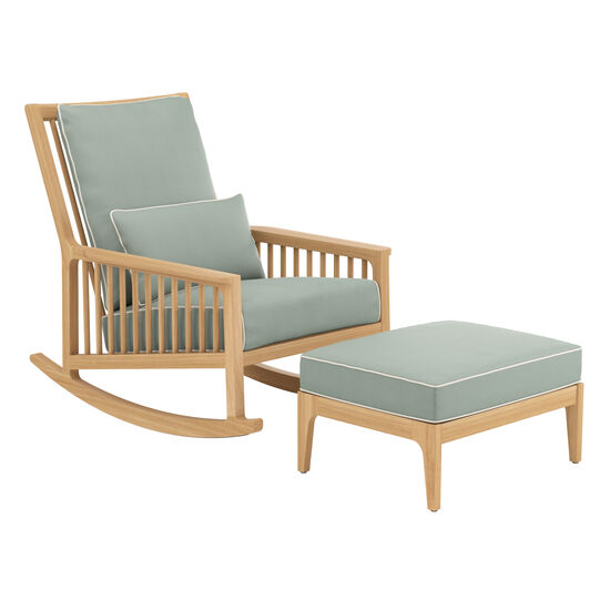 Newhaven Zestaw z fotelem bujanym w kolorze Mineral/Linum