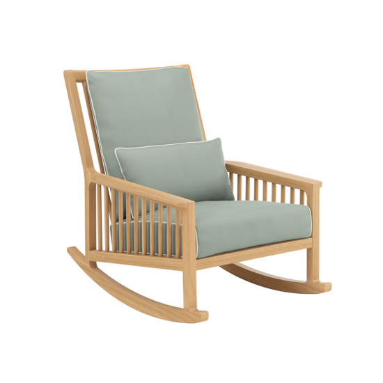 Newhaven Zestaw z fotelem bujanym w kolorze Mineral/Linum