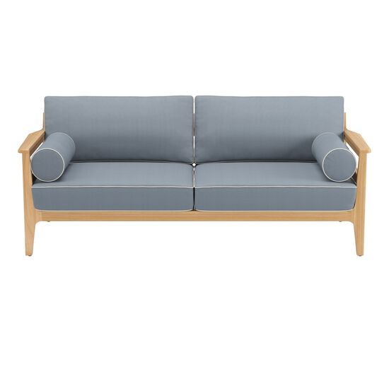 Sofa Newhaven w komplecie z poduszkami, wzór "Indygo/Paspel Linum"