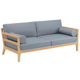 Sofa Newhaven w komplecie z poduszkami, wzór "Indygo/Paspel Linum"