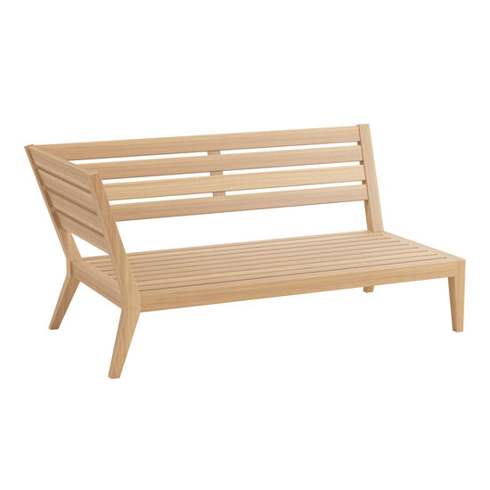 Valencia Lounge leżanka po prawej stronie, w komplecie poduszki we wzorze "River/Keder Baltic"