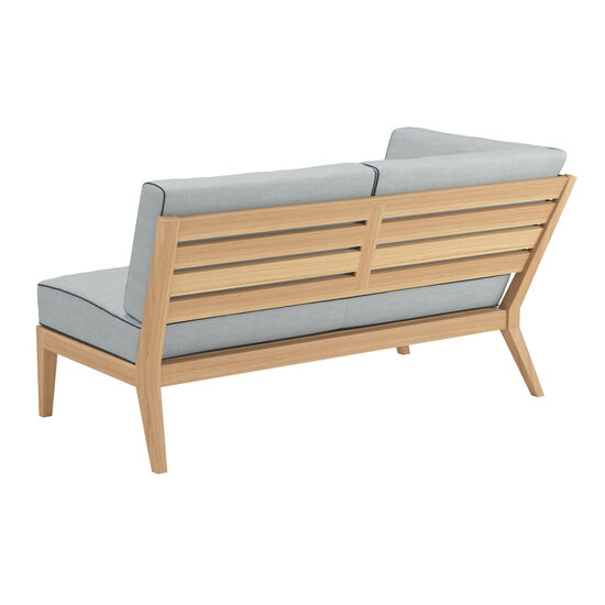 Valencia Lounge leżanka po prawej stronie, w komplecie poduszki we wzorze "River/Keder Baltic"