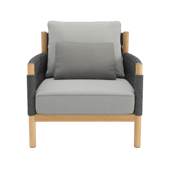 Cavo Lounge Fotel Antracytowy wraz z poduszką, wzór "Moon"