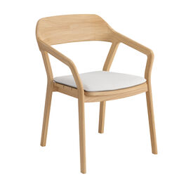 Poduszka na krzesło z podłokietnikami Luton, wzór "Crystal" z lamówką