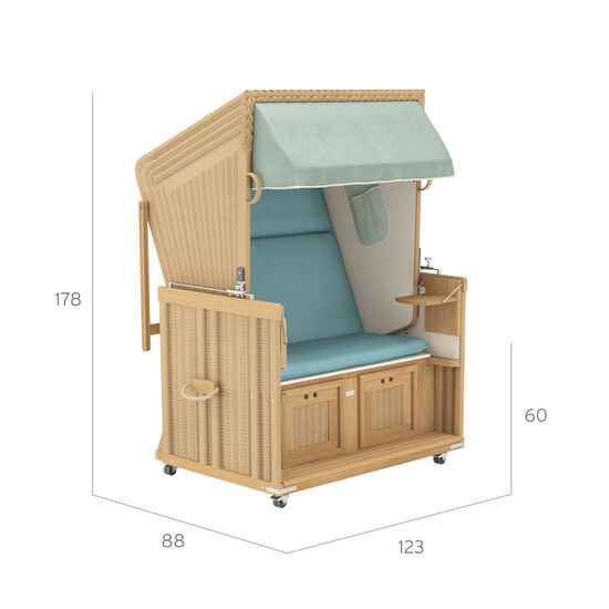 Kosz plażowy, wzór "Sinfonia"