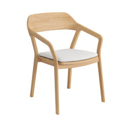 Poduszka na krzesło z podłokietnikami Luton, wzór "Crystal" z lamówką