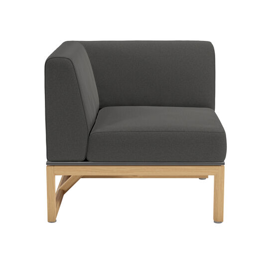 Narożny element do salonu Trey z zestawem poduszki w deseniu "Anthrazit"