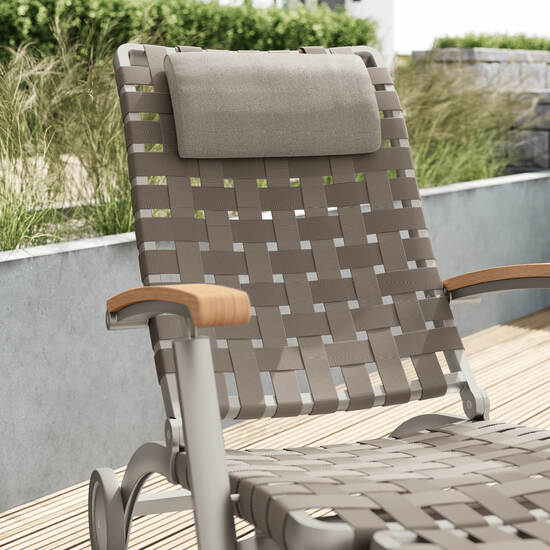 United States krzesło plażowe Silk z kołami i wydłużonym podnóżkiem