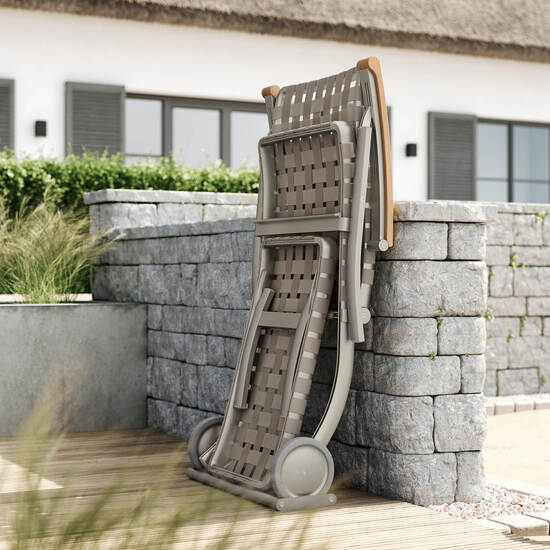 United States krzesło plażowe Silk z kołami i wydłużonym podnóżkiem