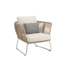 Fotel  Amari z poduszką w deseniu "Linum"