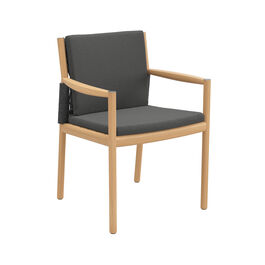 Poduszka na fotel Cavo z podłokietnikami, wzór "Antracyt"