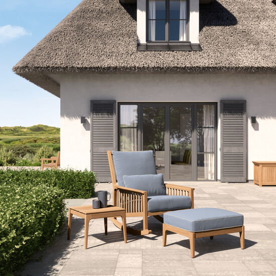 Newhaven Zestaw z fotelem bujanym w kolorze Indigo/Linum