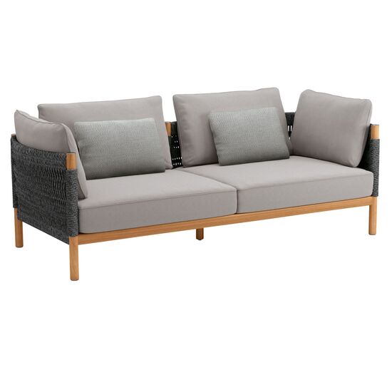 CAVO Fotel i sofa w kolorze Moon, stolik kawowy 160 x 80