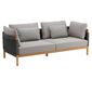CAVO Fotel i sofa w kolorze Moon, stolik kawowy 160 x 80