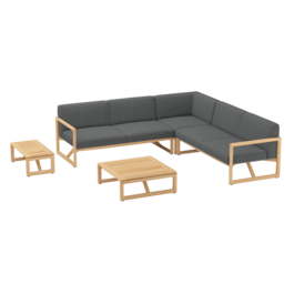 Trey Lounge Zestaw w kolorze Anthrazit 3