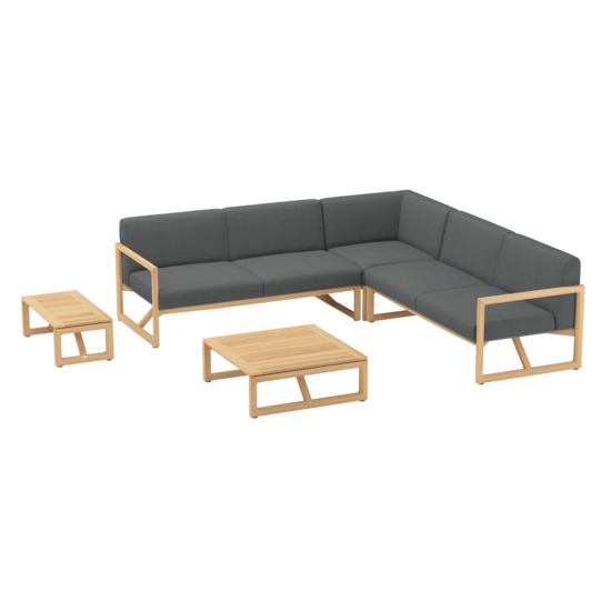 Trey Lounge Zestaw w kolorze Anthrazit 3
