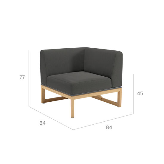 Trey Lounge Zestaw w kolorze Anthrazit 3