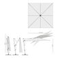 Trentino Parasol 3,50 x 3,50 m w kolorze kości słoniowej