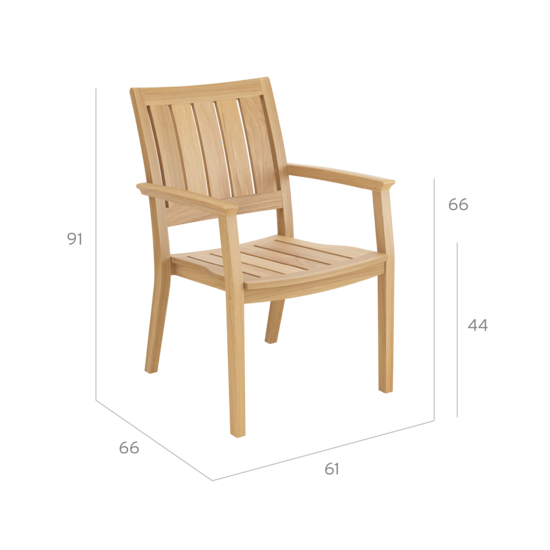 Brighton krzesło z podłokietnikami