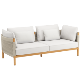 Cavo Lounge Sofa beżowa wraz z poduszką, wzór "Tavertin"